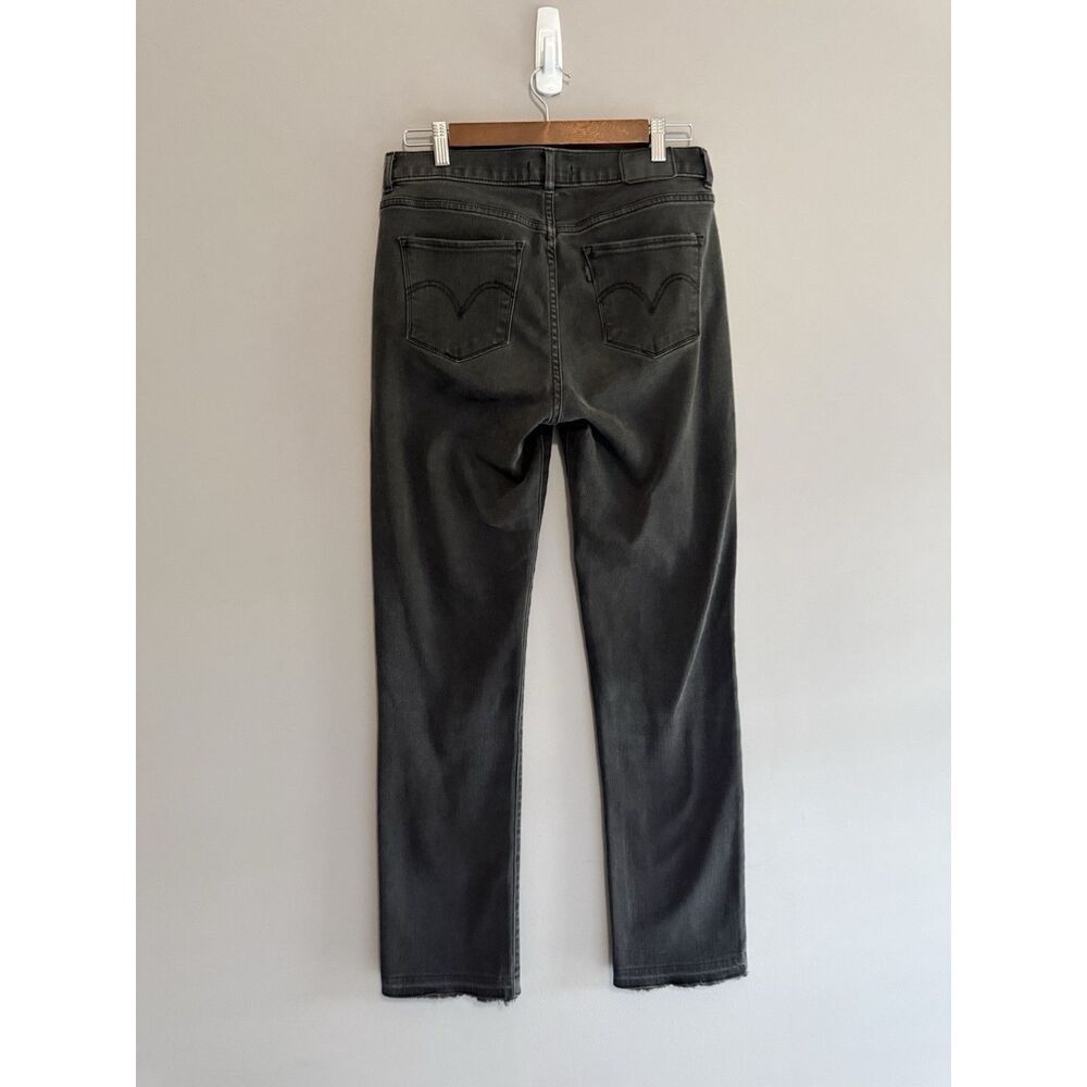 Levi's Classic Straight Jeans Charcoal Black Gray Stretch Denim High Rise 28/6 - Picture 5 of 15